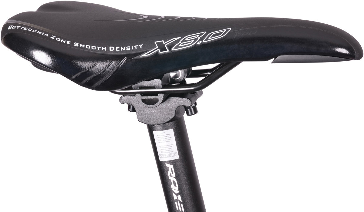 Rower elektryczny BOTTECCHIA Evo Start M19 29 cali męski Czarno-czerwony wygodne siodelko na trwalej sztycy