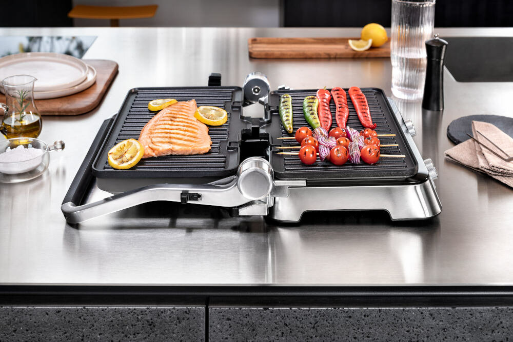 Grill elektryczny DELONGHI CGH1130DP szereg mozliwosci 3 rozne plyty