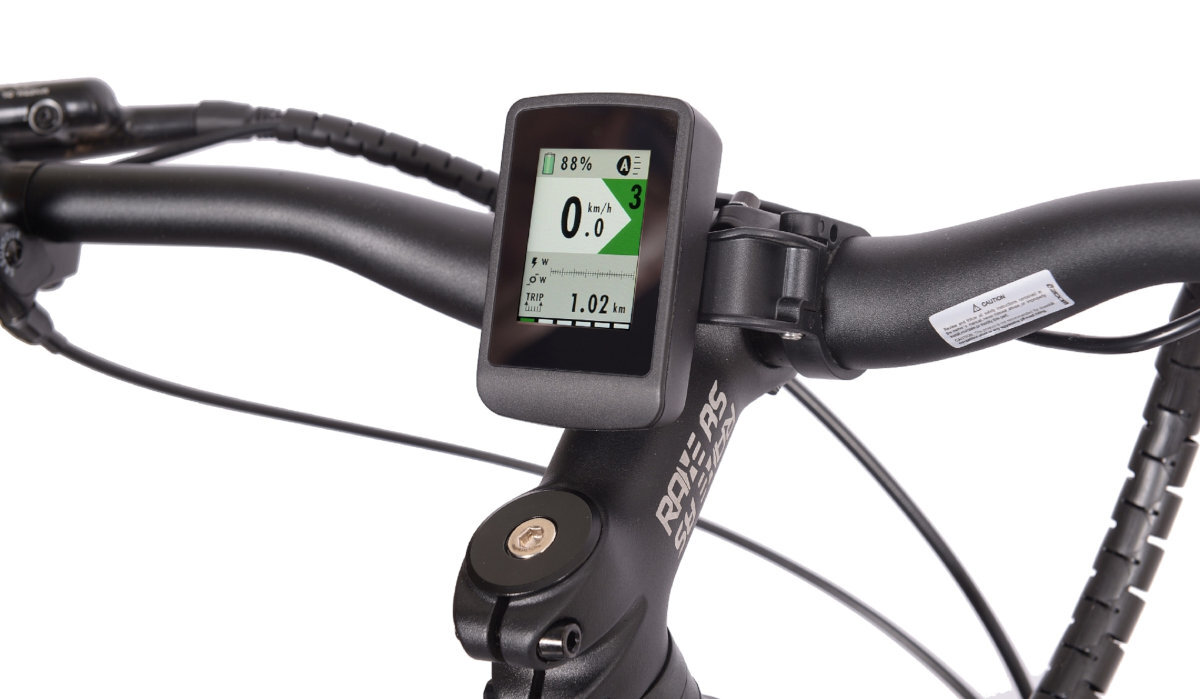 ROWER ELEKTRYCZNY MTB BOTTECCHIA START URBAN 29 9S ZIELONY M52 20,5 wydajny i wyrazny wyswietlacz LCD