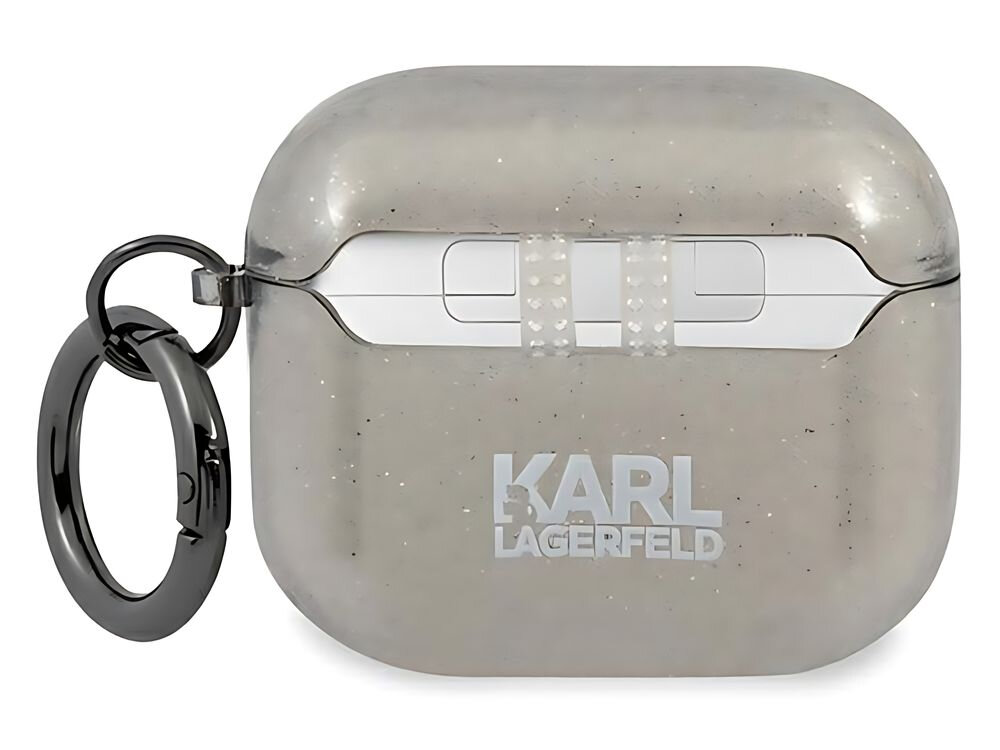 Etui na słuchawki Karl Lagerfeld Glitter Choupette brokat grafika akcesorium charakter