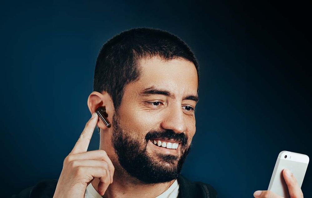 Słuchawki dokanałowe QCY HT03 TWS aplikacja QCY kompatybilność system 