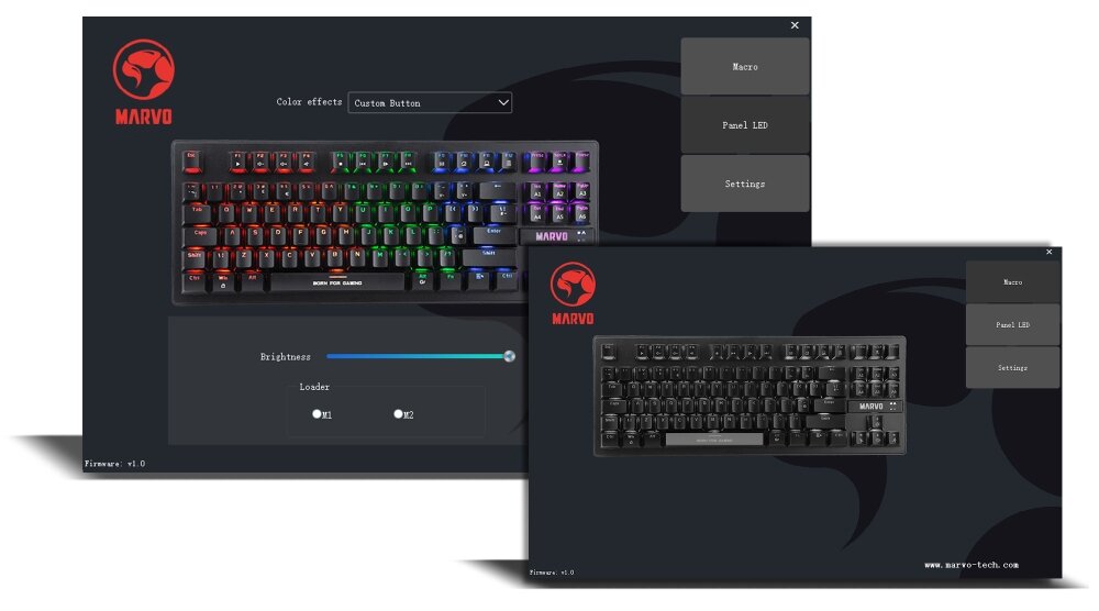 Klawiatura MARVO KG901 podświetlenie led gaming gra konstrukcja przyciski stabilność wytrzymałość