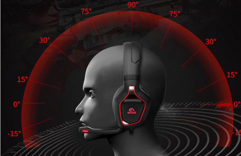Słuchawki MARVO HG8960 Pro komfort regulacja odchylenie