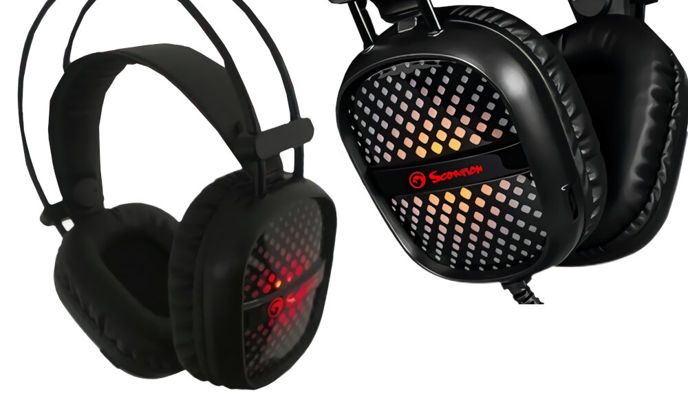 ZESTAW MARVO CM303 3W1 sluchawki z mikrofonem