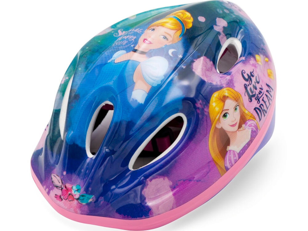 Kask rowerowy DISNEY Princess Wielokolorowy Dla Dzieci (rozmiar 52-56) abs eps amortyzacja