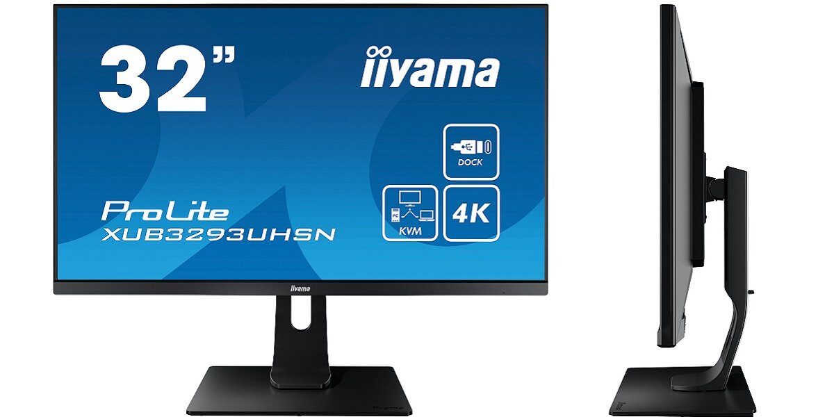 Monitor IIYAMA ProLite XUB3293UHSN-B1 Flicker Free i redukcja niebieskiego światła