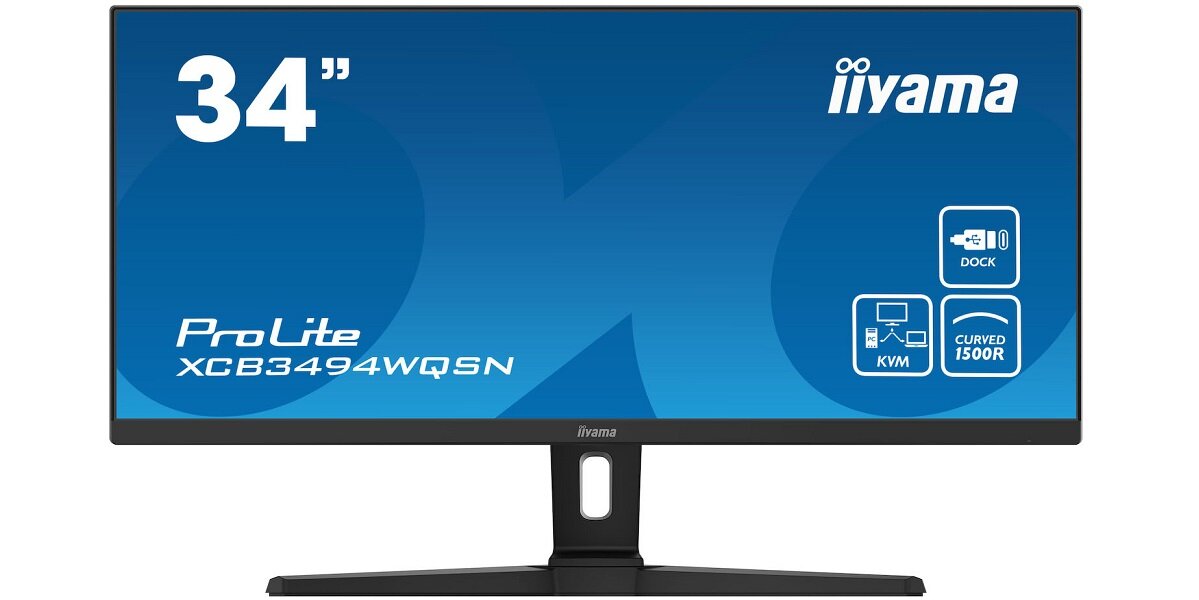 Monitor IIYAMA ProLite XCB3494WQSN-B1 Flicker Free i redukcja niebieskiego światła