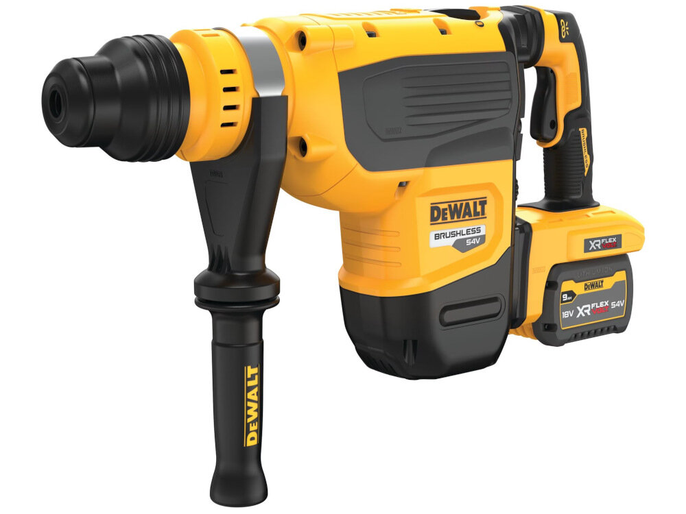 Młotowiertarka DEWALT DCH735X2 do mocowanie kotew do pracy w betonie cegle murze otwory przelotowe w zakresie od 12 do 48 mm wiercenie z koronkami szerokie na 125 mm