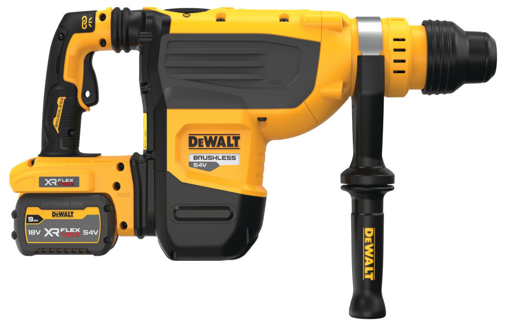 Młotowiertarka DEWALT DCH735X2 solidny uchwyt rękojeść dodatkowa