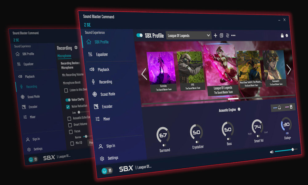 CREATIVE Sound Blaster Z SE Aurora Reactive