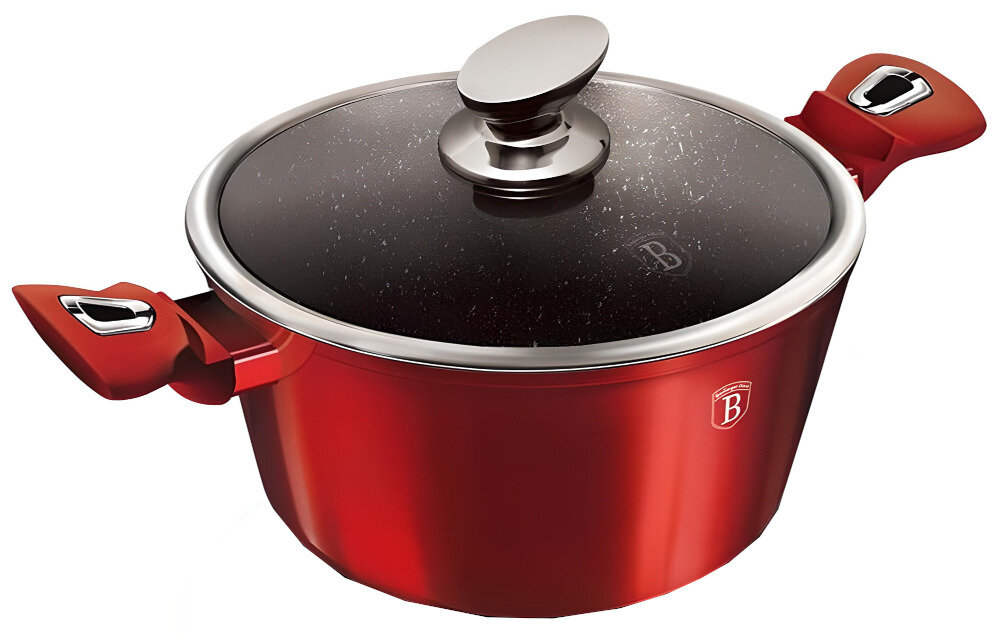 Zestaw garnkow BERLINGER HAUS Metallic Line Burgundy BH/7046 (6 elementow)