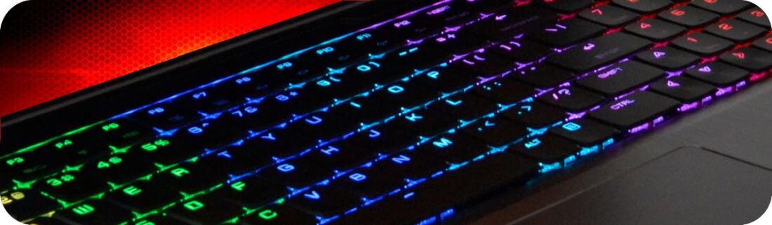 Laptop HIRO X770T - Podświetlenie RGB 