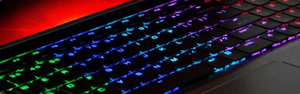 Laptop HIRO X570T - Podświetlenie RGB 