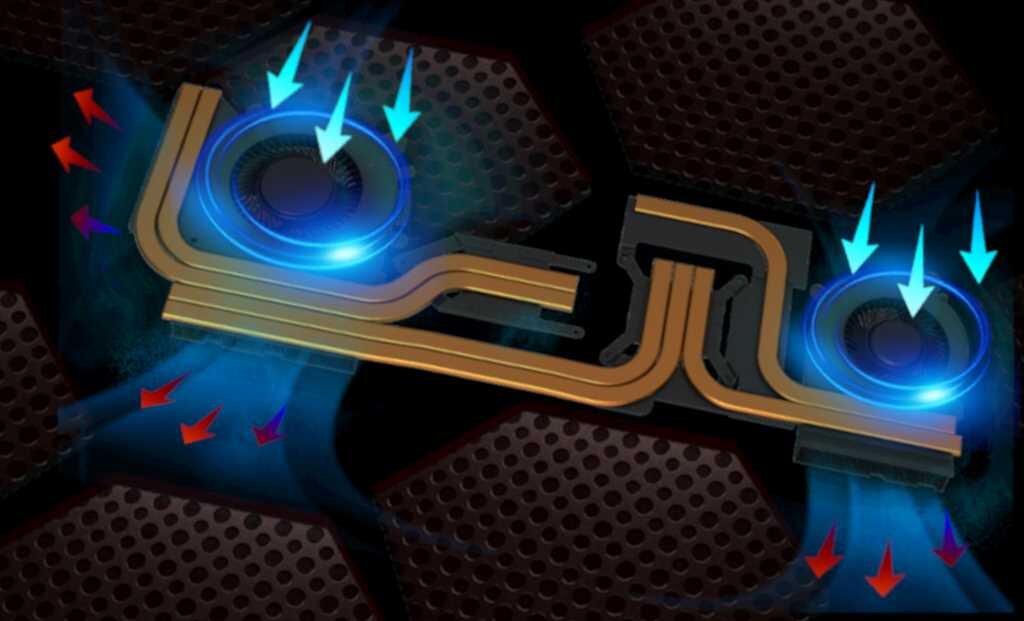 Laptop MSI Alpha - Chłodzenie 