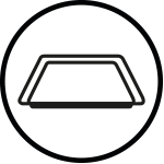 Graficzne przedstawienie blachy dołączonej do opakowania piekarnika Samsung