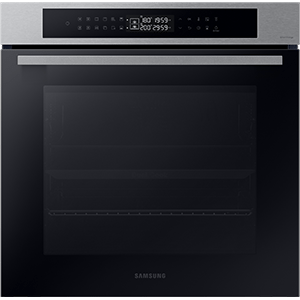 Piekarnik Samsung NV7B4225ZAS z elementami w kolorze stali nierdzewnej.