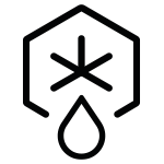 Rozpuszczający się płatek śniegu reprezentuje program rozmrażania Rozpuszczający się płatek śniegu reprezentuje program rozmrażania