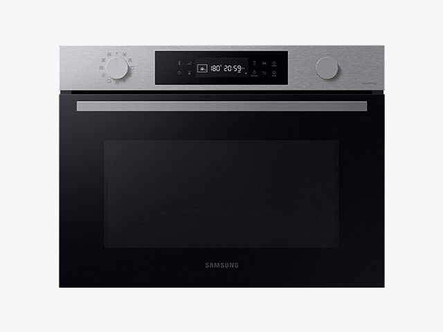 Piekarnik kompaktowy NQ5B4553FBS jako uzupełnienie zestawu kuchennych urządzeń Samsung