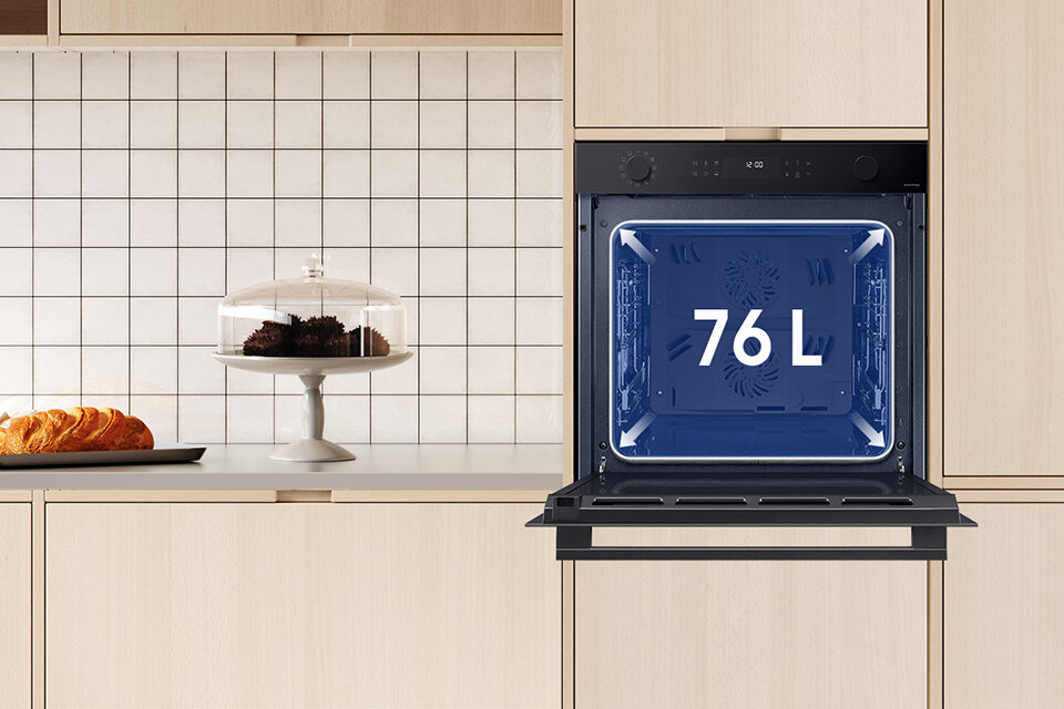 SAMSUNG NV7B4445VAK U2 Dual Cook Elektryczny parowy Czarny A+ Piekarnik ...