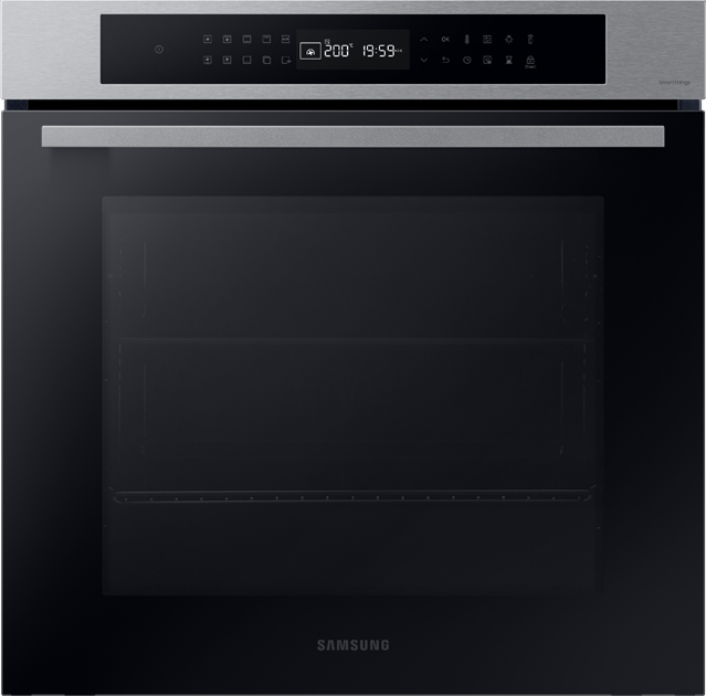 Front piekarnika Samsung wykończony w stali nierdzewnej