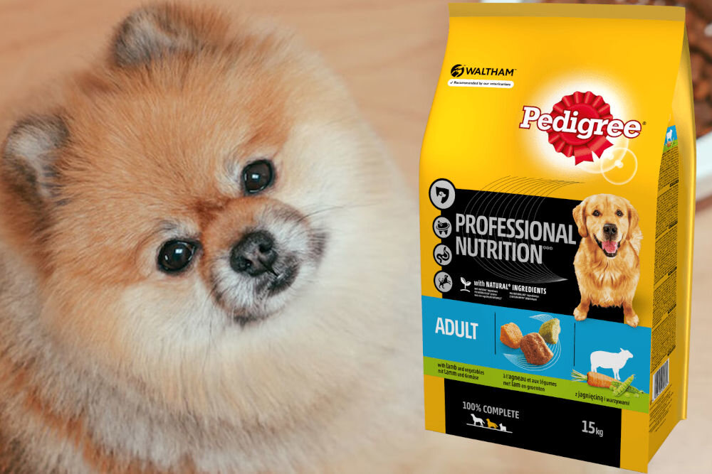 Karma dla psa PEDIGREE Professional Nutrition Adult Jagnięcina 15 kg naturalne składniki