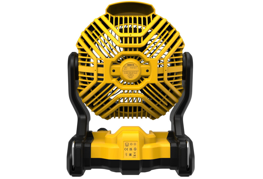 Wentylator DEWALT DCE512N Wytrzymała i solidna konstrukcja wymiary waga łatwy w transporcie wsparcie