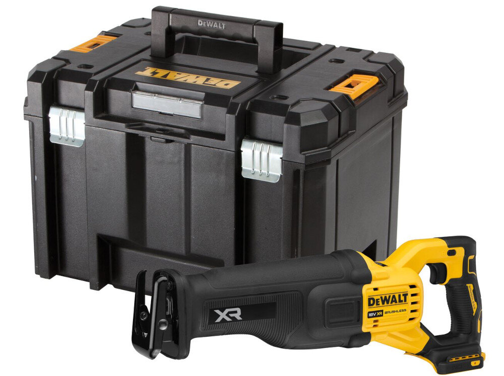 Piła szablasta DEWALT DCS386NT-XJ w zestawie kufer TSTAK instrukcja obsługi w języku polskim karta gwarancyjna