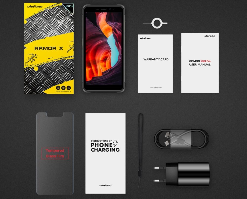 Smartfon ULEFONE Armor X10 Pro ekran bateria aparat procesor ram pamięć pojemność rozdzielczość zdjęcia filmy opis dane cechy blokady system łączność wifi bluetooth obudowa szkło odporność porty muzyka transfer sieć przekątna matryca waga czujniki oled amoled ips