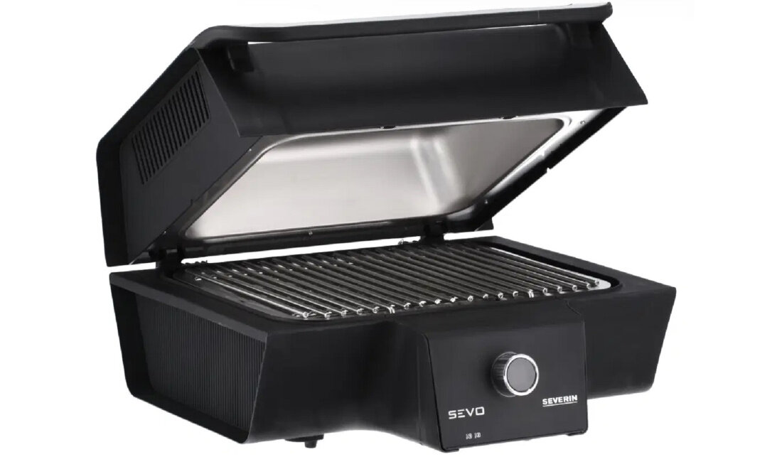 Grill elektryczny SEVERIN PG8138 moc 3000W aplikacja technolgia grzalki 3-strefowej