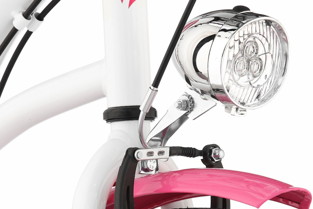 Rower młodzieżowy INDIANA Moena 24 cale dla dziewczynki bialy