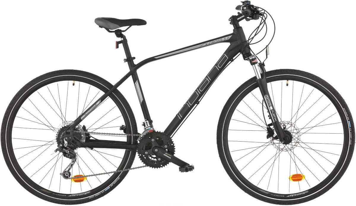 Rower crossowy INDIANA X-Cross 5.0 M19 meski Czarny wyglad