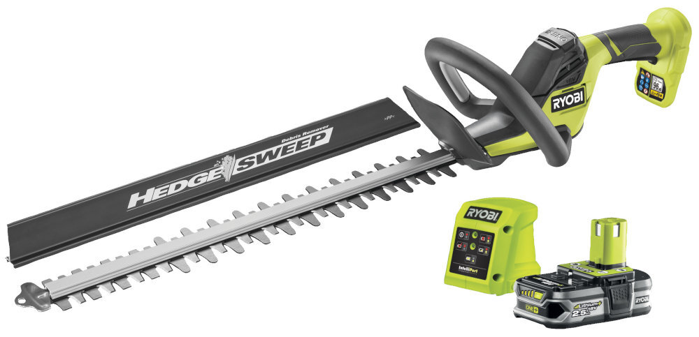 Nożyce do żywopłotu RYOBI RY18HT50A-125 akumulatorowe wyposazenie