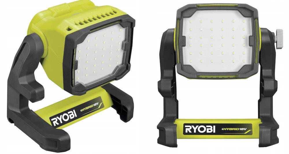 Lampa warsztatowa RYOBI ONE+ RLFD18-0 pojemny akumulator z serii ONE plus