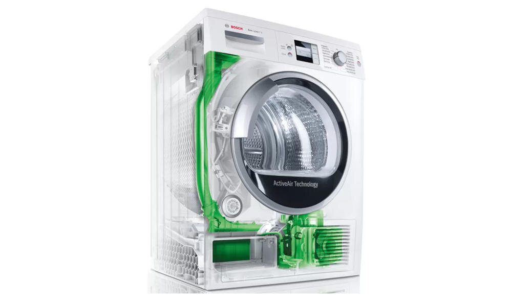 BOSCH WTW876K0PL oszczędność energia active air pompa ciepło technologia suszenie niska temperatura delikatność