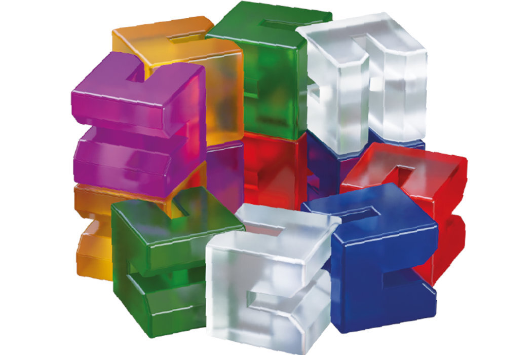 Gra logiczna REBEL Flex Puzzler Crystal 2006728 zabawa rozwój przesyrzeń mechanizm wyzwania umysł wyobraźnia