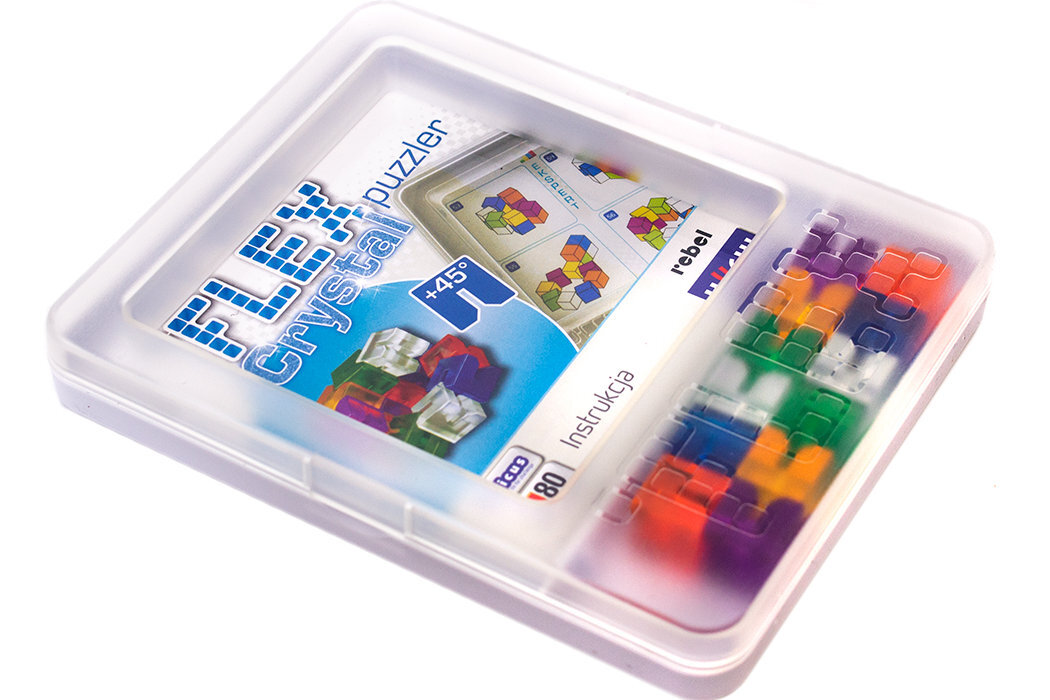 Gra logiczna REBEL Flex Puzzler Crystal 2006728 zabawa rozwój przesyrzeń mechanizm wyzwania umysł wyobraźnia
