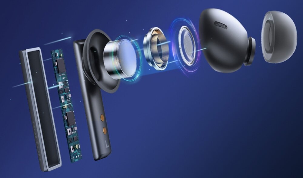 Słuchawki dokanałowe EARFUN Air Pro SV DŹWIĘK JAKOŚĆ ERGONOMIA ROZMOWY POŁĄCZENIE AKUMULATORY OBSŁUGA LEKKOŚĆ ODPORNOŚĆ NA WODĘ