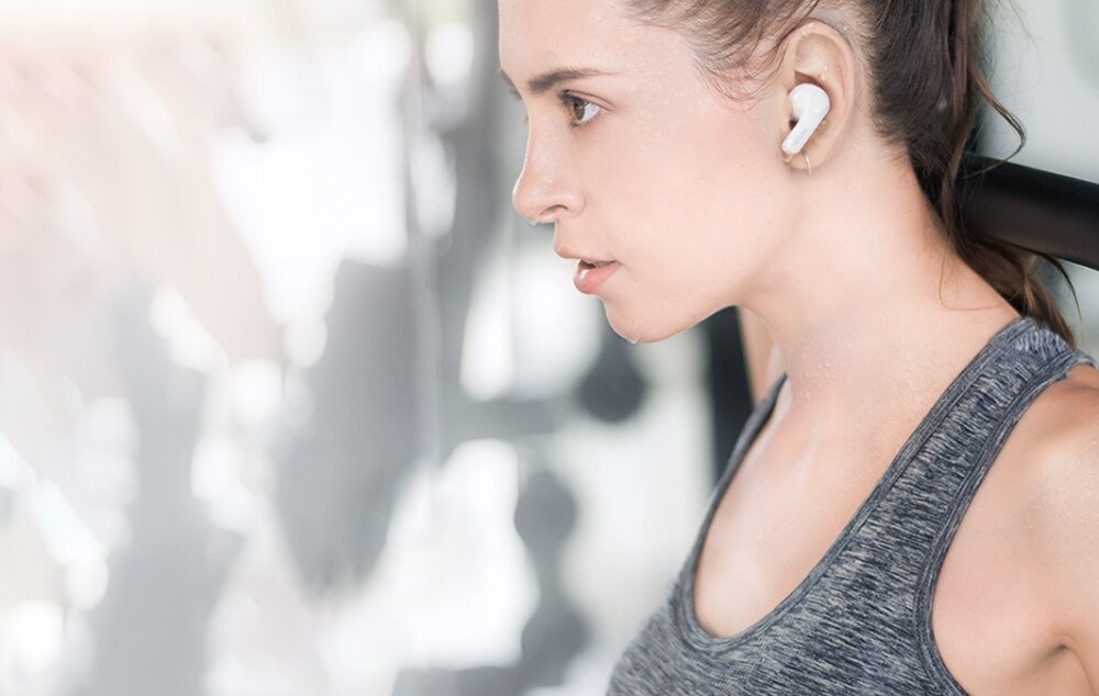 Słuchawki dokanałowe EARFUN Air dźwięki przetworniki bluetooth połaczenia akumulatory bezprzewodowe bluetooth wygoda użytkowanie