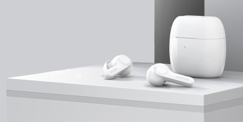Słuchawki dokanałowe EARFUN Air dźwięki przetworniki bluetooth połaczenia akumulatory bezprzewodowe bluetooth wygoda użytkowanie
