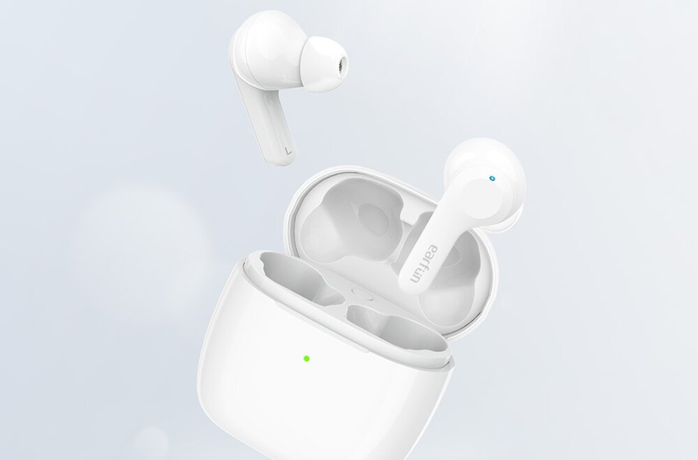 Słuchawki dokanałowe EARFUN Air dźwięki przetworniki bluetooth połaczenia akumulatory bezprzewodowe bluetooth wygoda użytkowanie