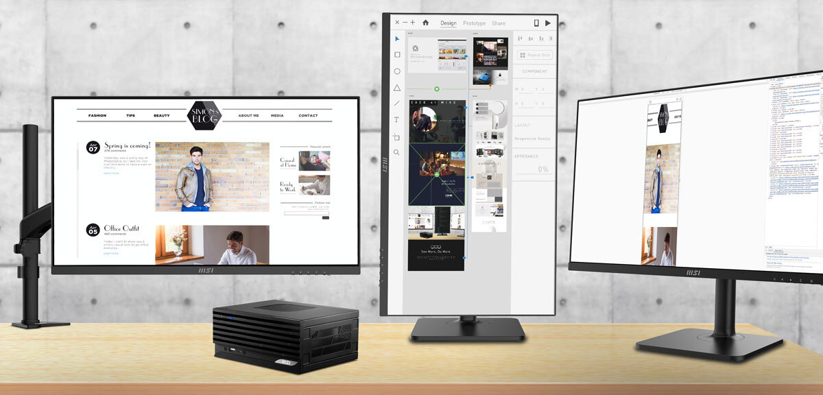 Komputer MSI Pro DP20ZA Im więcej widzisz, tym więcej możesz zrobić