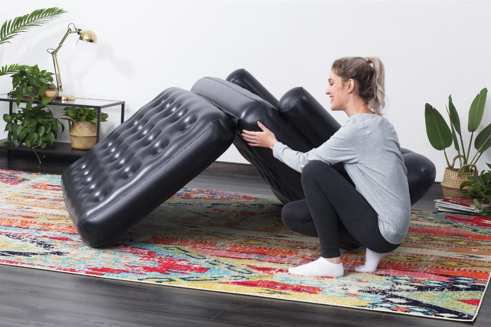 Materac BESTWAY 75056 Air Couch (188 x 152 x 64 cm) dodatkowe łóżko sofa kompaktowa zawór dwurożny