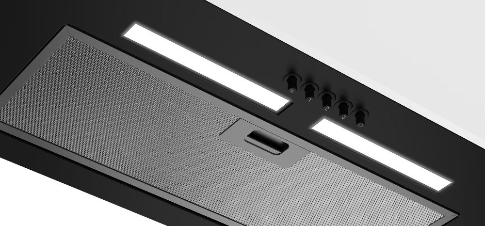 OKAP BEKO HNU61425B oświetlenie LED oszczędność delikatne światło