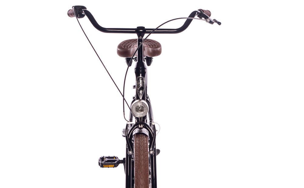 Rower miejski PLUMBIKE Donatella Lady 3B 26 cali damski Czarny kierownica dzwonek