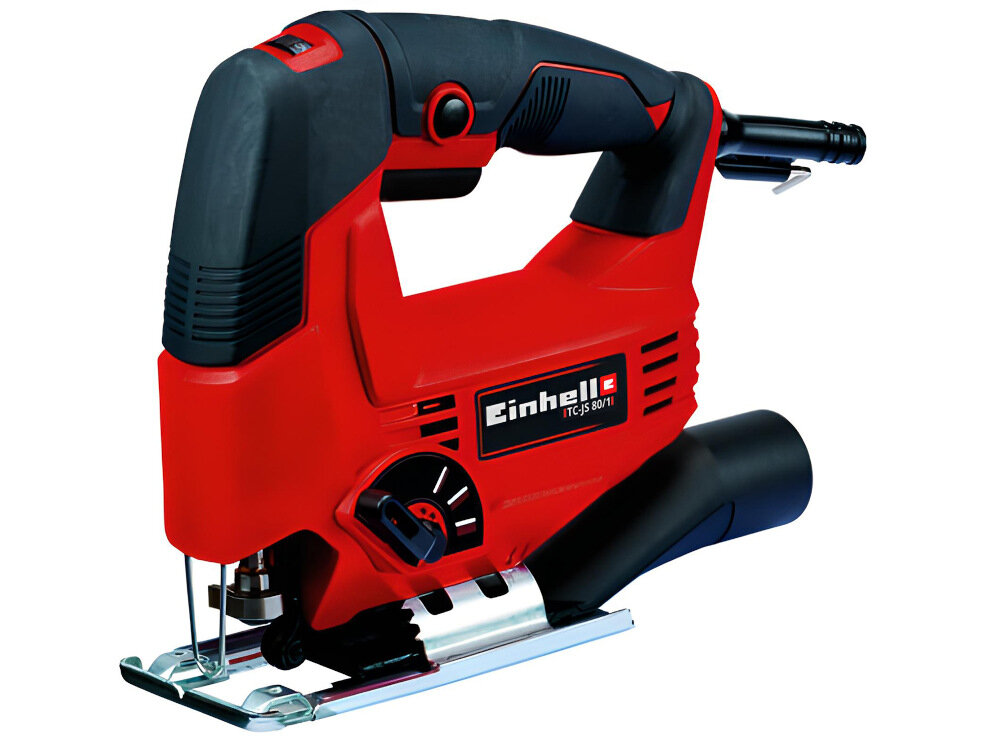 Wyrzynarka EINHELL TC-JS 80-1 do precyzyjnego wycinania roznych materialow dla majsterkowiczow dla profesjonalistow wyjatkowy komfort duza moc szeroki zakres zastosowan trwala poreczna