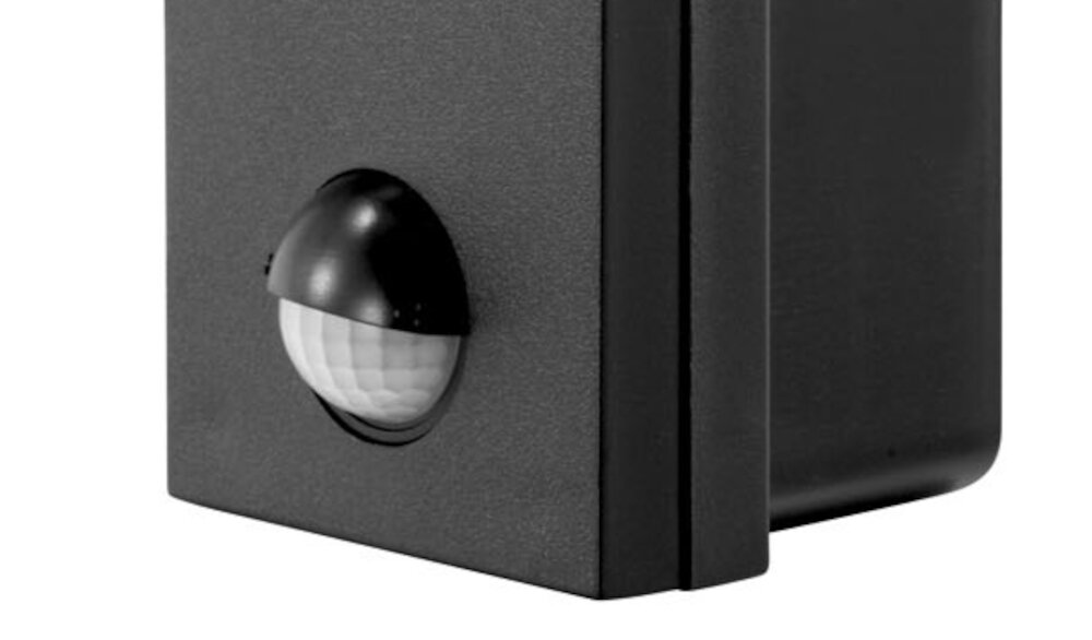 Lampa ogrodowa EL HOME ML-20B7 Czarny pasywny czujiki podczerwieni PIR kat detekcji 140 stopni zasieg do 9 metrow aktywuje oswietlenie przez zmiane temperatury sensor foto-optyczny dostosowany do warunkow oswietleniowych automatycznie wylaczajac swiatlo w ciagu dnia