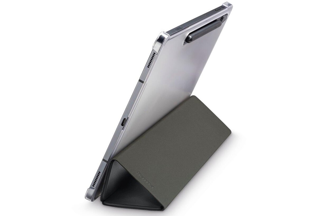 Funkcja podstawki, wygodne korzystanie, etui Hama Fold Clear do Samsung Galaxy Tab S7/S8