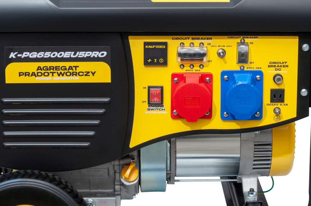 KALTMANN agregat jednofazowy gniazdo przemysłowe zabezpieczenie