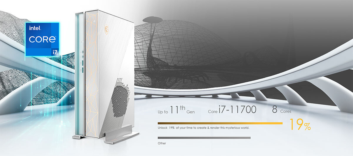 Komputer MSI Creator P50 Moc tworzenia futurystycznego modelu