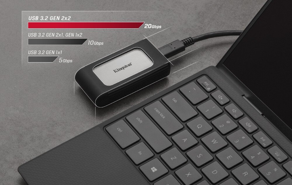 Dysk KINGSTON XS2000 4TB SSD przeznaczenie interfejs prędkość odczyt zapis wielkość waga